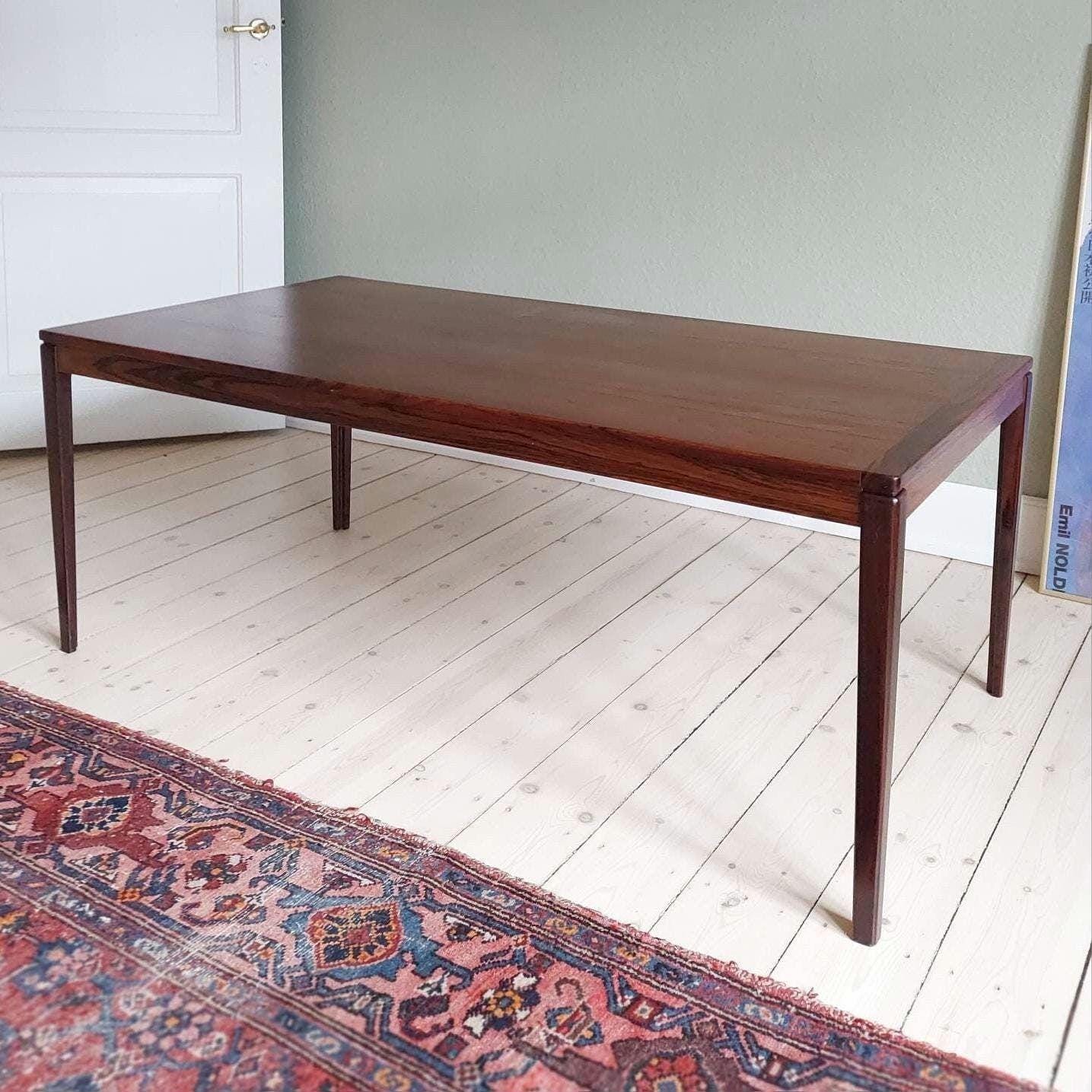 Mid Century Rosewood Coffee Table Danish Teak MCM