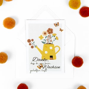 Abschied Postkarte | Blumen | A6  | Abschiedsgeschenk Kindergarten | Schule | Geschenk für Erzieher/innen und Lehrer/innen