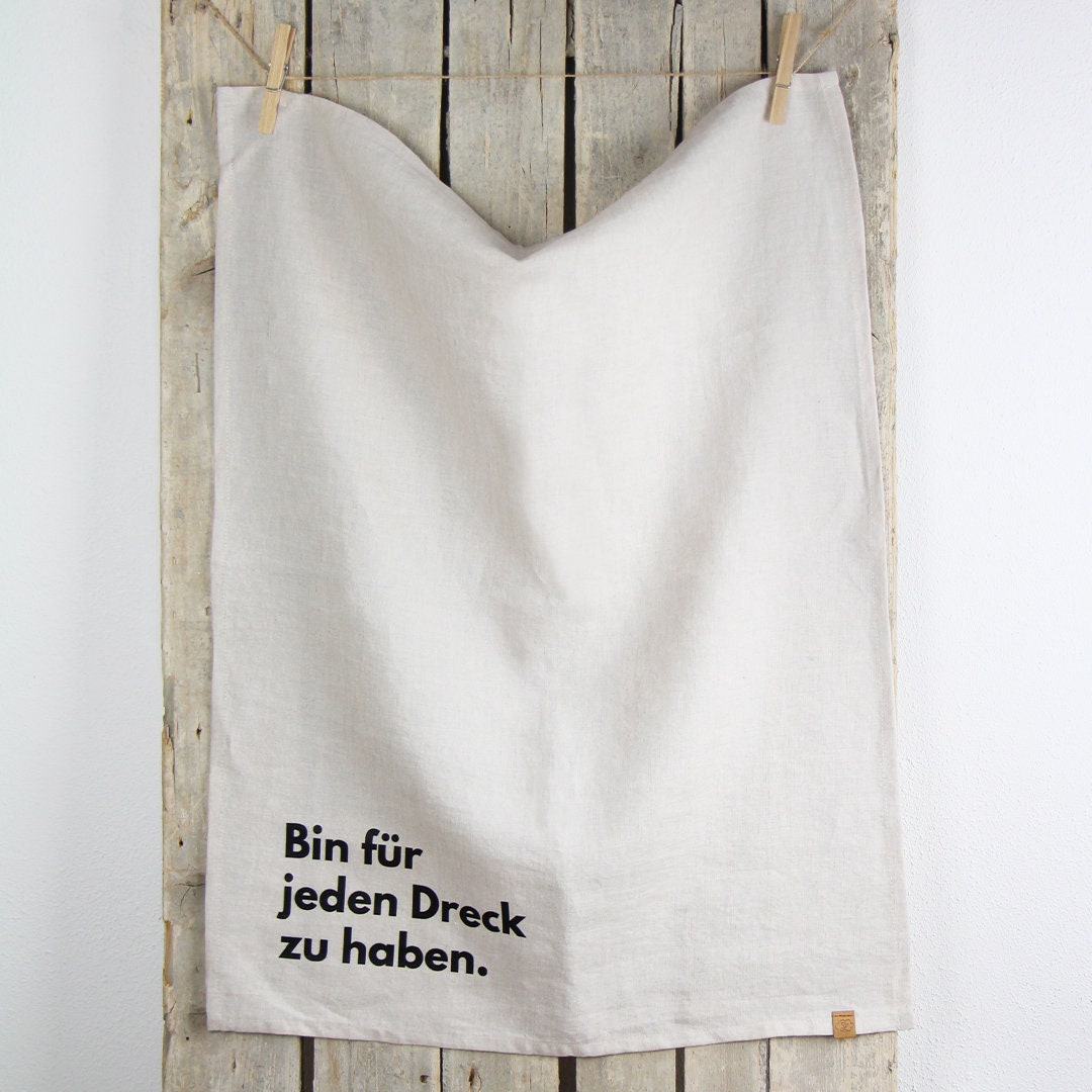 2erSet Geschirrhandtuch Spruch Für jeden Dreck... Etsy