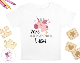 Kindergartenshirt | Einhorn | Kindergarten | Kita | Wunschname