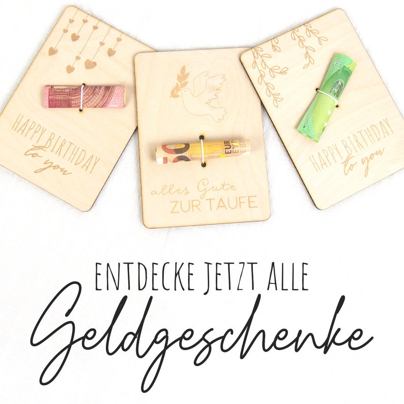 Geschenkkarte Holz Geldgeschenk Du wolltest doch nichts oder Bild 4