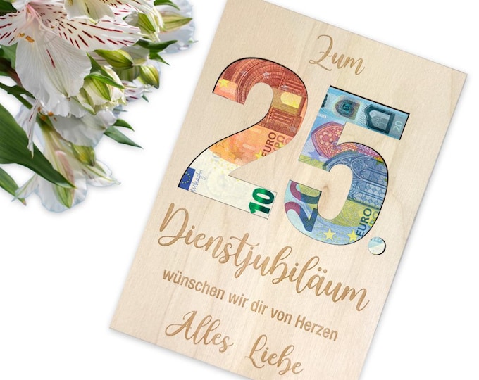 Coole Glückwunschkarte Für 20 Jahre Dienstjubiläum - Firmenjubiläum Geschenk Für Kollegen
