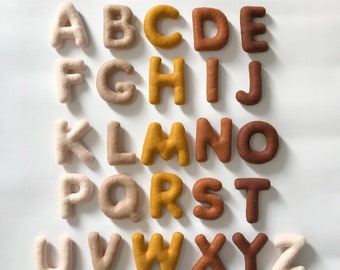 Felt alphabet / Felt letters / Felt alphabet letters / Educational toys / ABC for Kids / Felt toys for toddlers