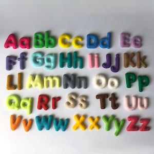 Felt Alphabet Uppercase & Lowercase - ABC Felt Letters - Soft ABC for Toddlers - Preschool Learning -Montessori Toy - Toddler ABC Gift