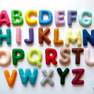 Felt alphabet / Felt letters / Felt alphabet letters / Educational toys / ABC for Kids / Felt toys for toddlers