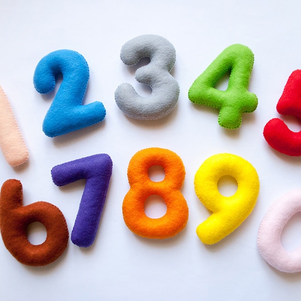 Felt Numbers - Etsy
