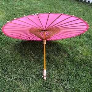 Ombrello geisha / ombrello di bambù / Asian Oriental / Old Umbrella / Giapponese Tradizionale / Antico ombrellone giapponese / Ombrello fatto a mano