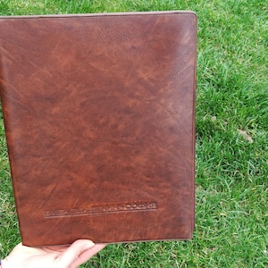 Document folder / Office folder / School folder /Leatherette bag /Unique folder /Business handbag / Brown leatherette folder /Vintage folder