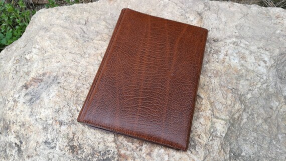 Document holder / Vintage folder / Brown leathere… - image 3