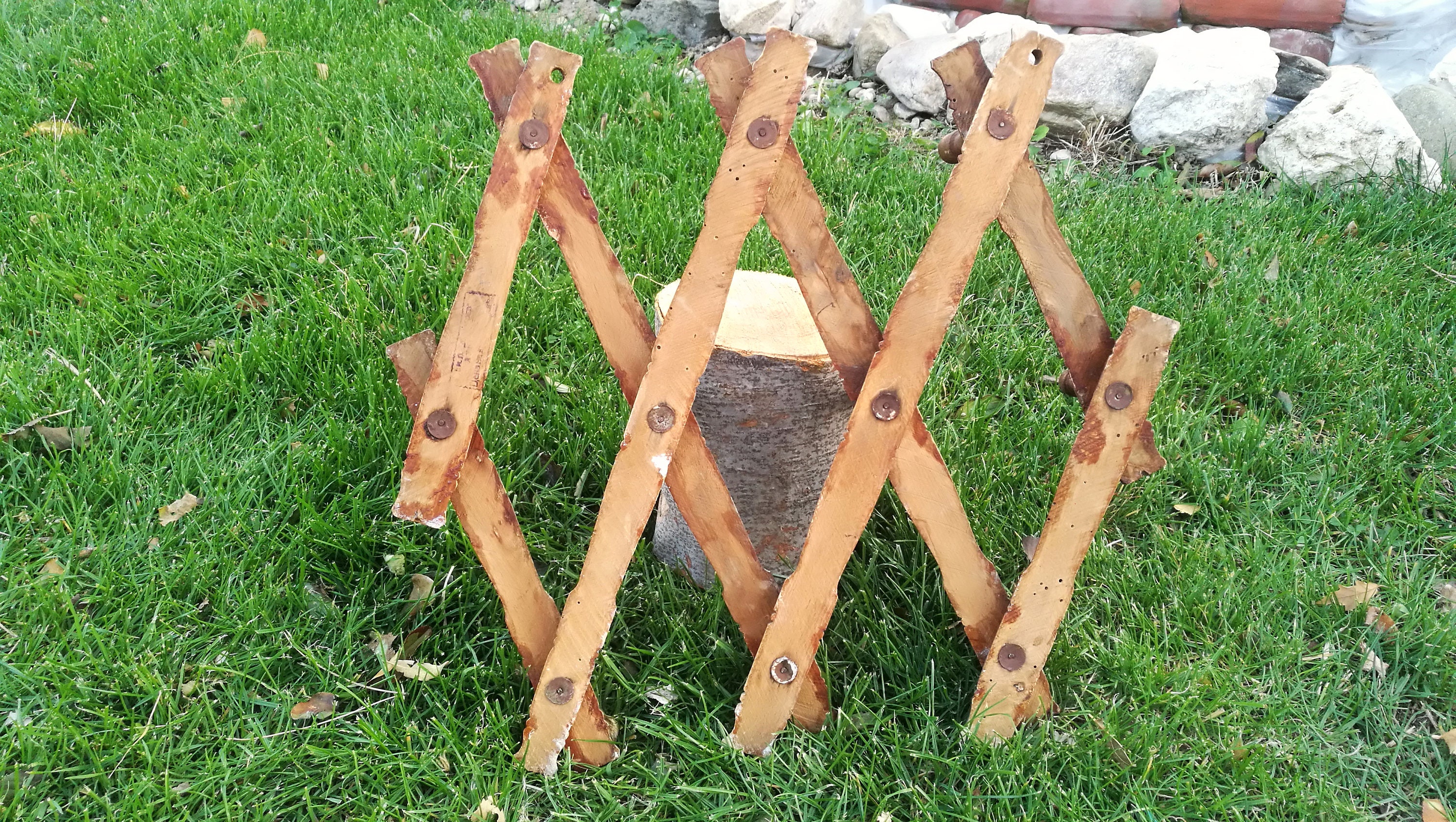Folding Hanger / Antique Folding Wall Hanger / Vintage Wooden Etsy