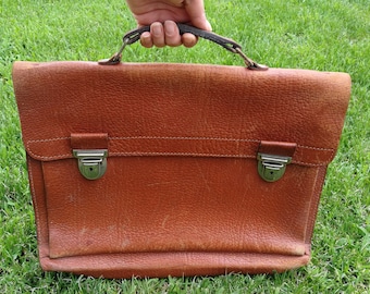 Vintage doctor bag / Lawyer bag / Leather bag / Business bag / Laptop bag gift / Coach briefcase / Document bag / School bag / Travel bag /