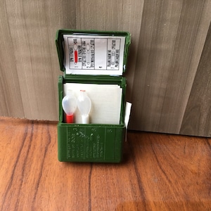 Individual first aid kit / Plastic first aid kit / A small old first aid kit / Plastic box / Vintage box / A small Russian first aid kit /
