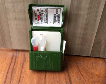 Individual first aid kit / Plastic first aid kit / A small old first aid kit / Plastic box / Vintage box / A small Russian first aid kit /