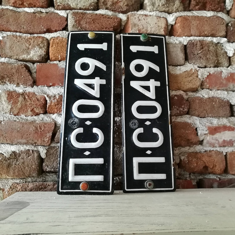 Plaque D'immatriculation Miniature Connecticut 1950 Vintage - Métal, Nom 'Anita' Ou 'Tracy'