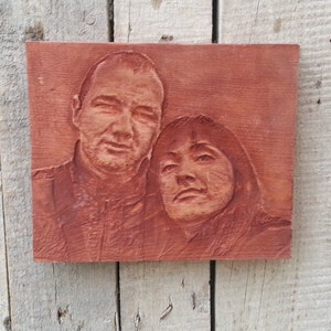 Vintage Carving for a wall/Wood carving from portrait/Anniversary gift/Relief carving/Home decor/Wood Portrait/ Birthday gift / Wedding gift