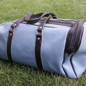 Vintage travel bag / Fitness bag / Old bag / Retro bag / Leatherette bag /  Rustic Heritage Bags / Weekend bag / Groomsmen gift / Men&#39;s gift