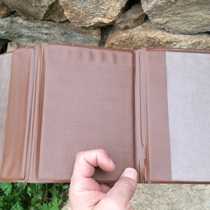 Document holder / Vintage folder / Brown leatherette folder / Document holder / Travel passport holder / Portfolio case / Business portfolio