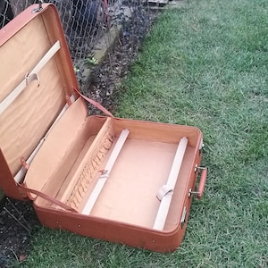 Large suitcase / Vintage suitcase /Antique large suitcase / Big Suitcase /Old suitcase /Retro suitcase / Vintage briefcase / Travel suitcase