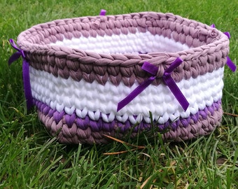 Rag Rope Basket - Etsy