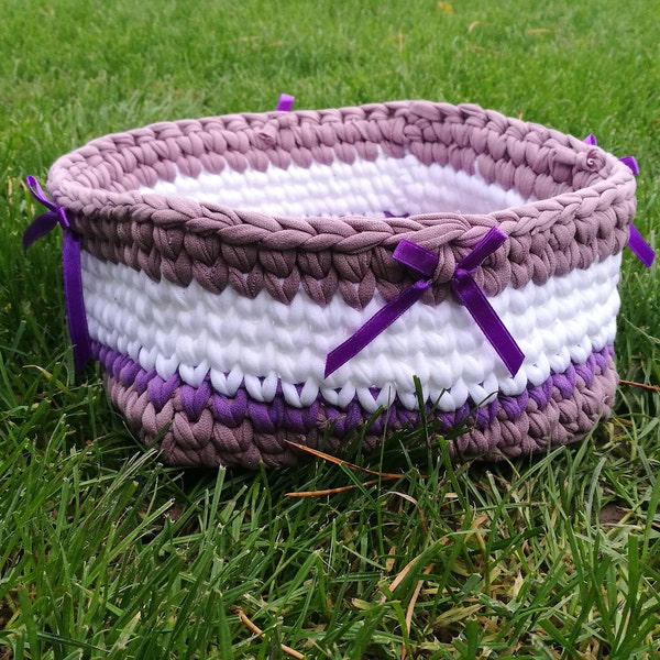 Rag Rope Baskets Etsy