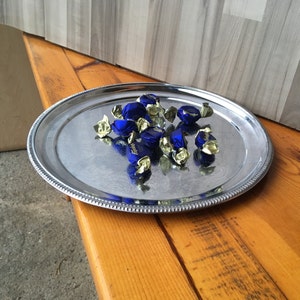 Vintage coffee tray / Serving Tray / Tea Coffee Serving Tray / Cocktail Tray / Round tray / Coffee Table / Home Decor / Barware Server