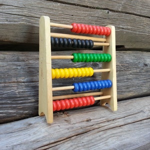 Vintage wood Abacus / Vintage calculator / Vintage abacus / Wood home decor / Kids abacus / Student tool / Vintage school / Antique abacus