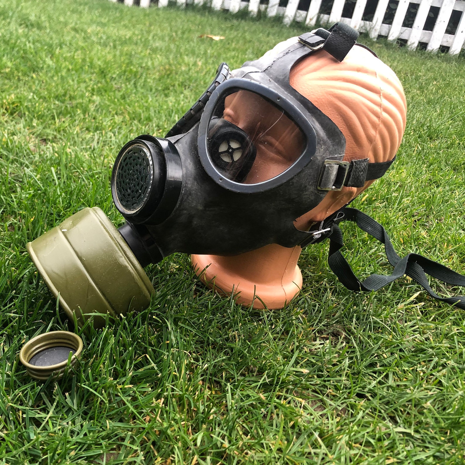 Vintage gas mask / Modern gas mask / Rubber Gas Mask / Etsy