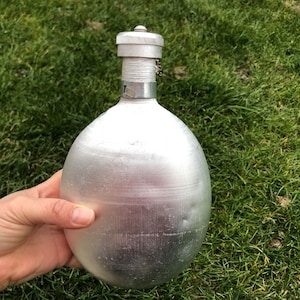 Old Military Water Bottle / Aluminum Bottle / Army Flask / Vintage Bottle /Water Bottle /Military Flask /Military Bottle /Military accessory