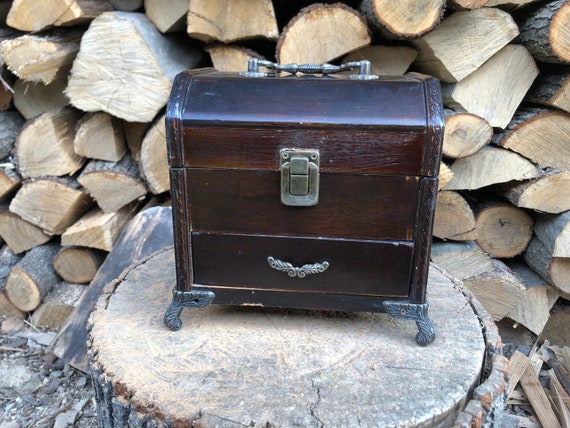 Funda de joyería / maleta de madera decoración rústica - España