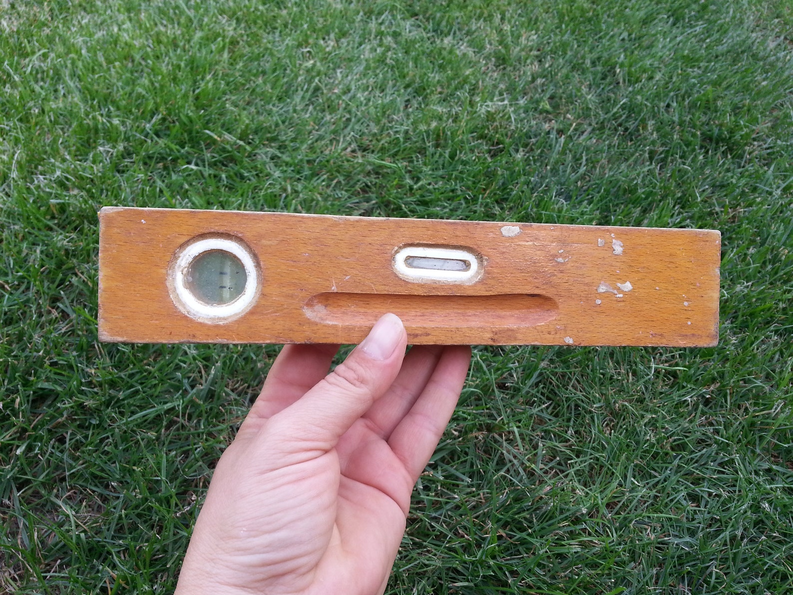 Vintage Wooden Level / Antique Tool /primitive Wooden Level /rustic