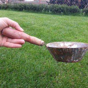 Antique vessel / Old bowl / Handle container / Water bowl / Wine bowl / Work bowl / Decorative bowl / Vintage decoration / Vintage bowl