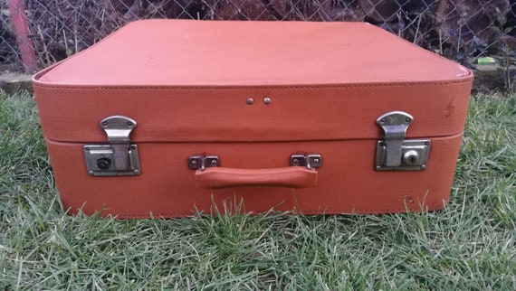 Large suitcase / Vintage suitcase /Antique large s