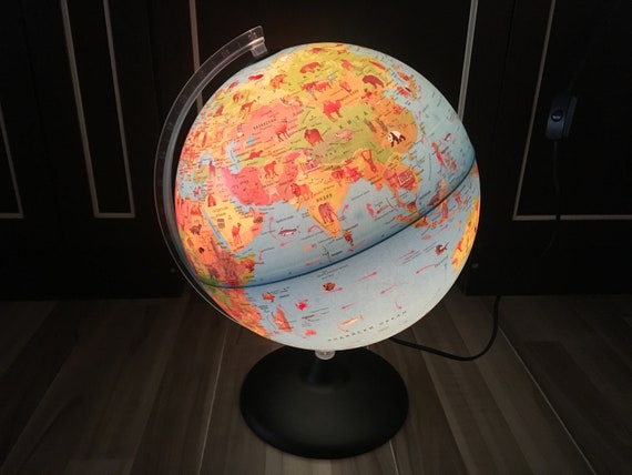 World map sale globe light