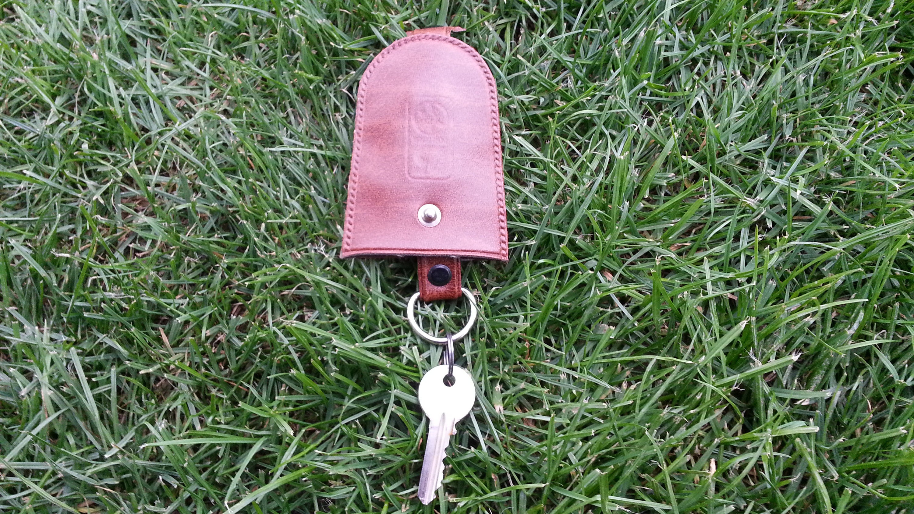 Vintage Keychain Bottle Opener, Leather Keychain, Key Holder