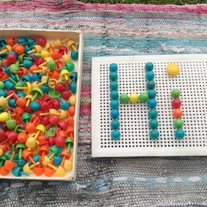 Children&#39;s toys / Toys Mosaic / Vintage children&#39;s toys / Board game / Lawn games / Table game / Children playing / Childrens play house