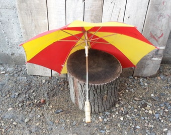 Vintage umbrella / Old umbrella / Colorful umbrella /Baby umbrella /Automatic umbrella /Rain accessory / A gift for a child / A gift for her