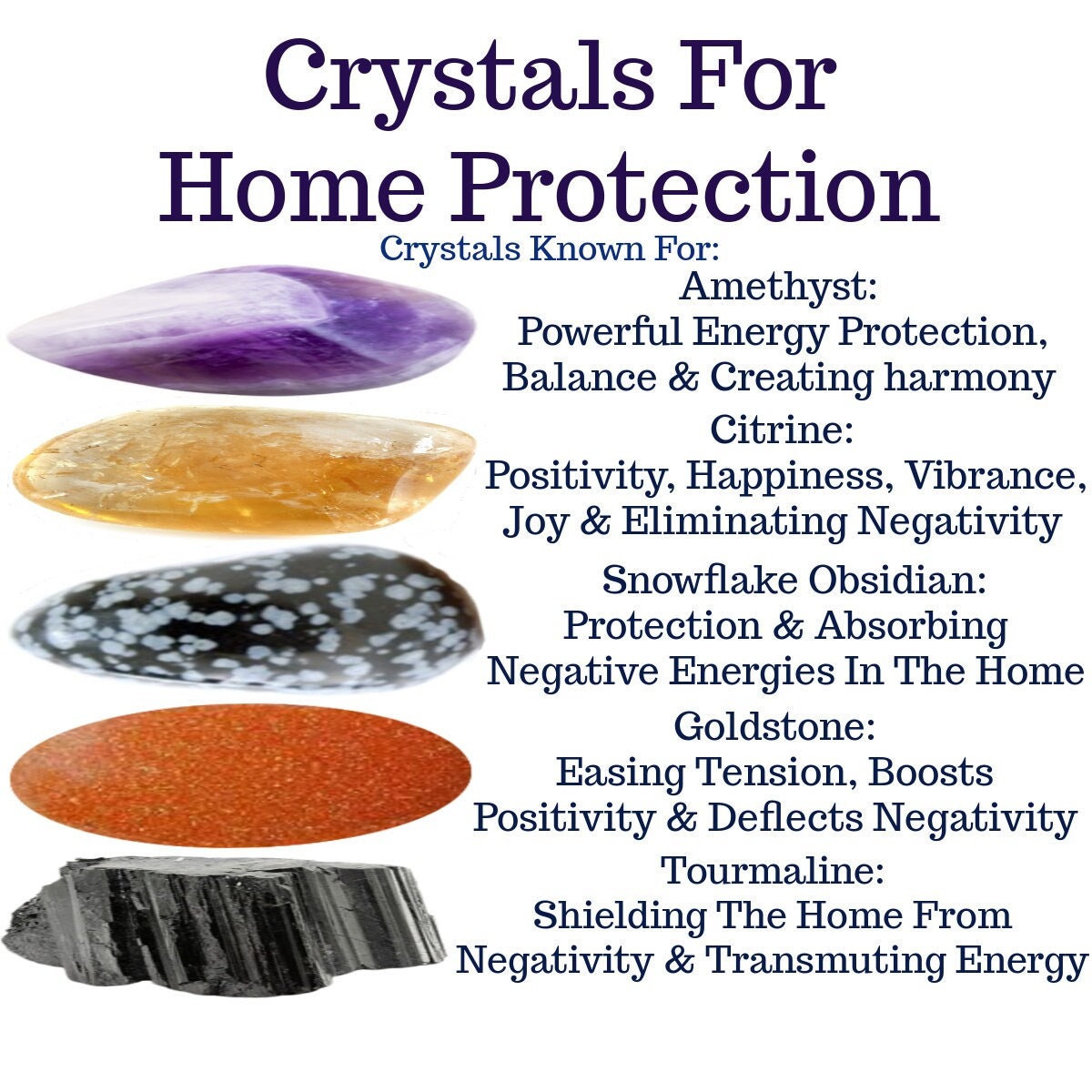 Crystals For Home Protection Amethyst Citrine Snowflake Etsy