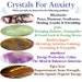 5 Crystals To Ease Anxiety Rhodonite, Jade, Bamboo Jasper, Amethyst & Tiger Iron Empath Starter Beginner Set