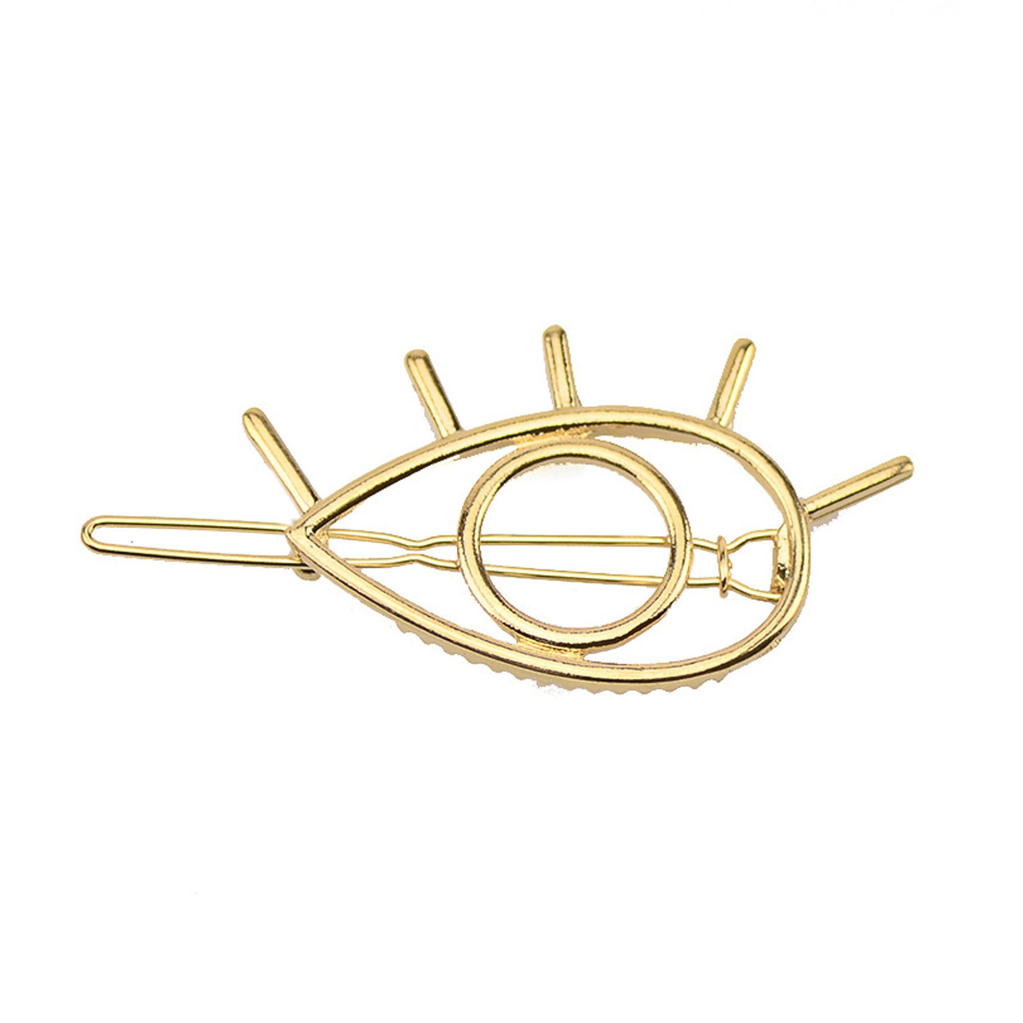 Gold Evil Eye Hair Clip Crystal Blue Eye Hair Pin Silver Eye Etsy