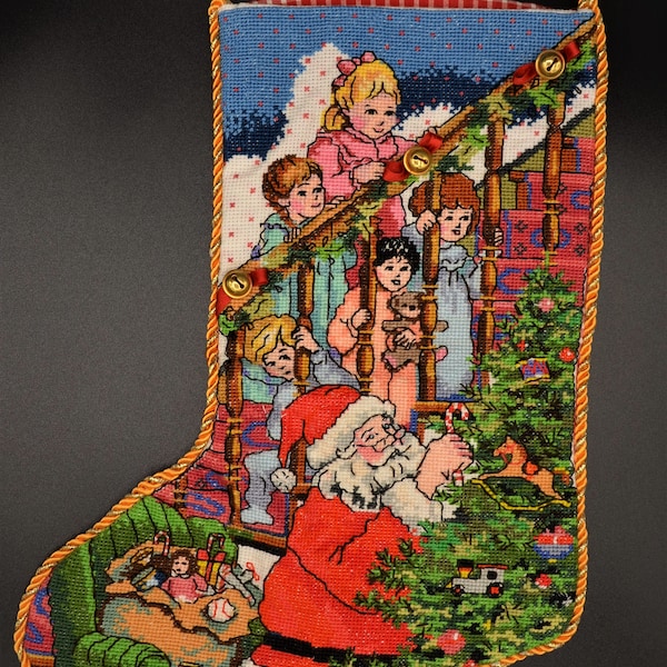 Cross Stitch Christmas Stocking Etsy UK