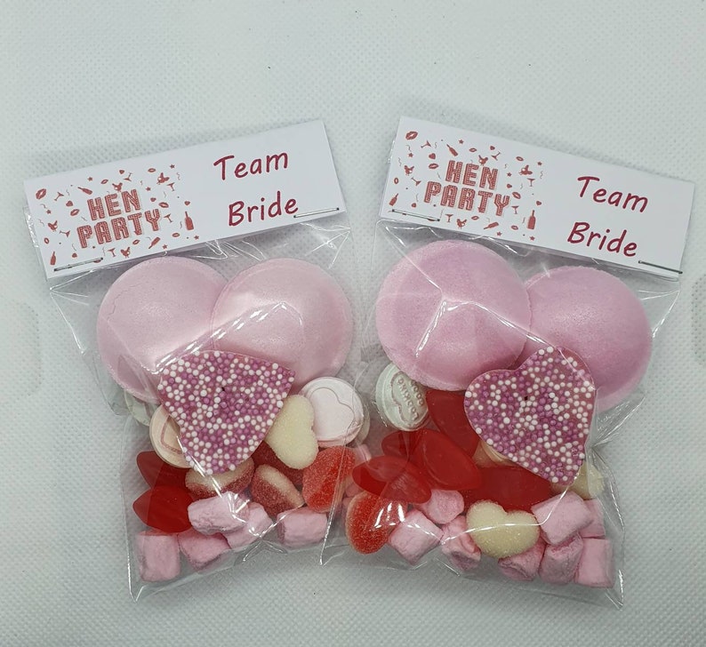 Hen party favours, bags, team bride, favours. Hen party sweets image 2