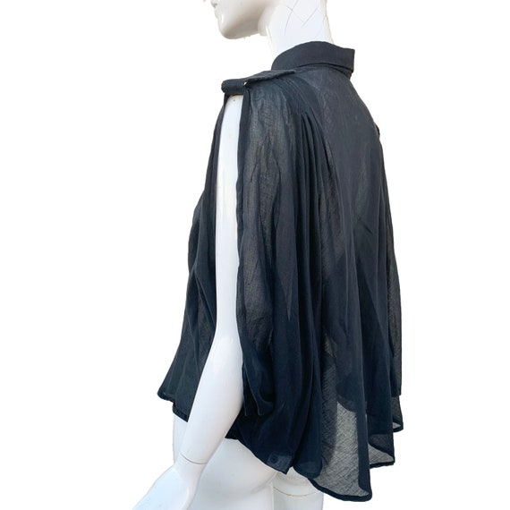 SS 2004 Dirk Schönberger black blouse / cape - image 6