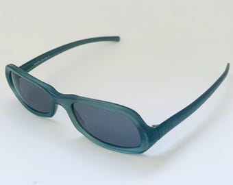 Prada SS 2001 Teal Frosted Sunglasses - Etsy