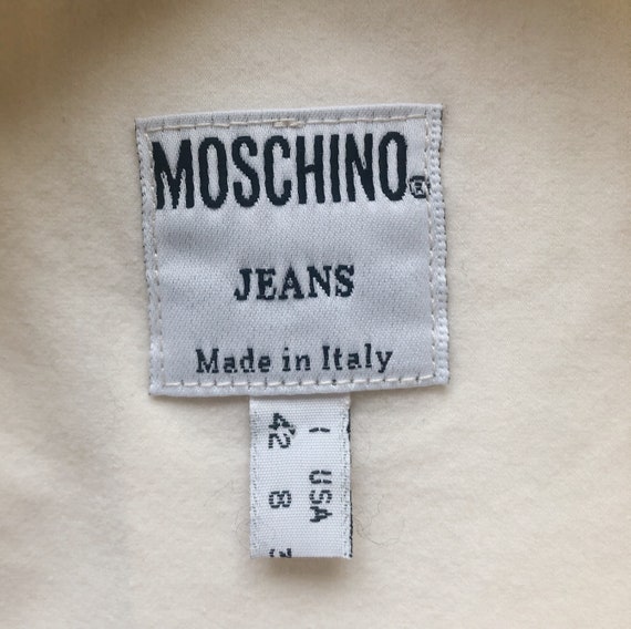 Vintage 90s Moschino white t-shirt with Smiley fa… - image 6
