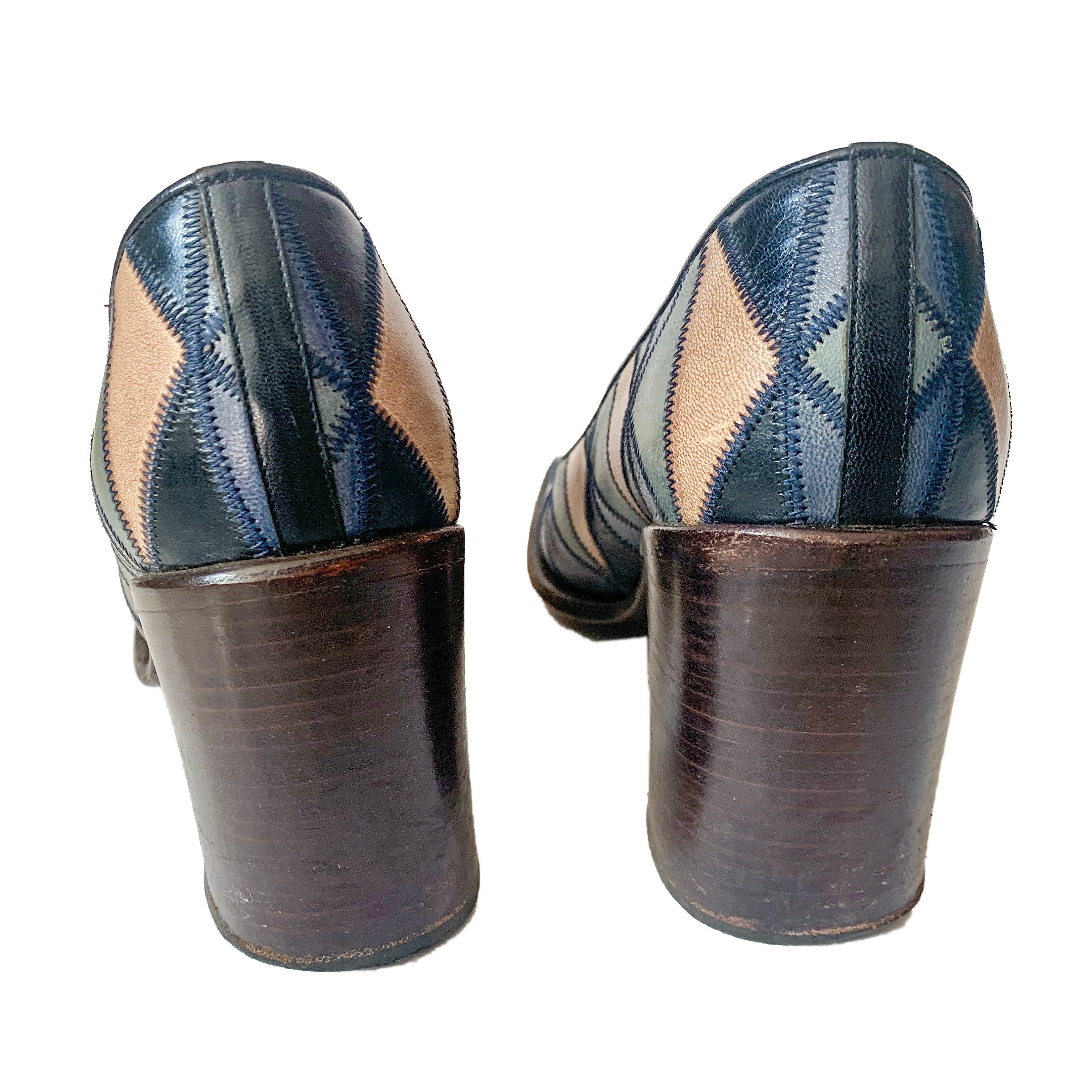 Miu Miu F/W 2006 Rococo Carved Wedge Heels ~37.5