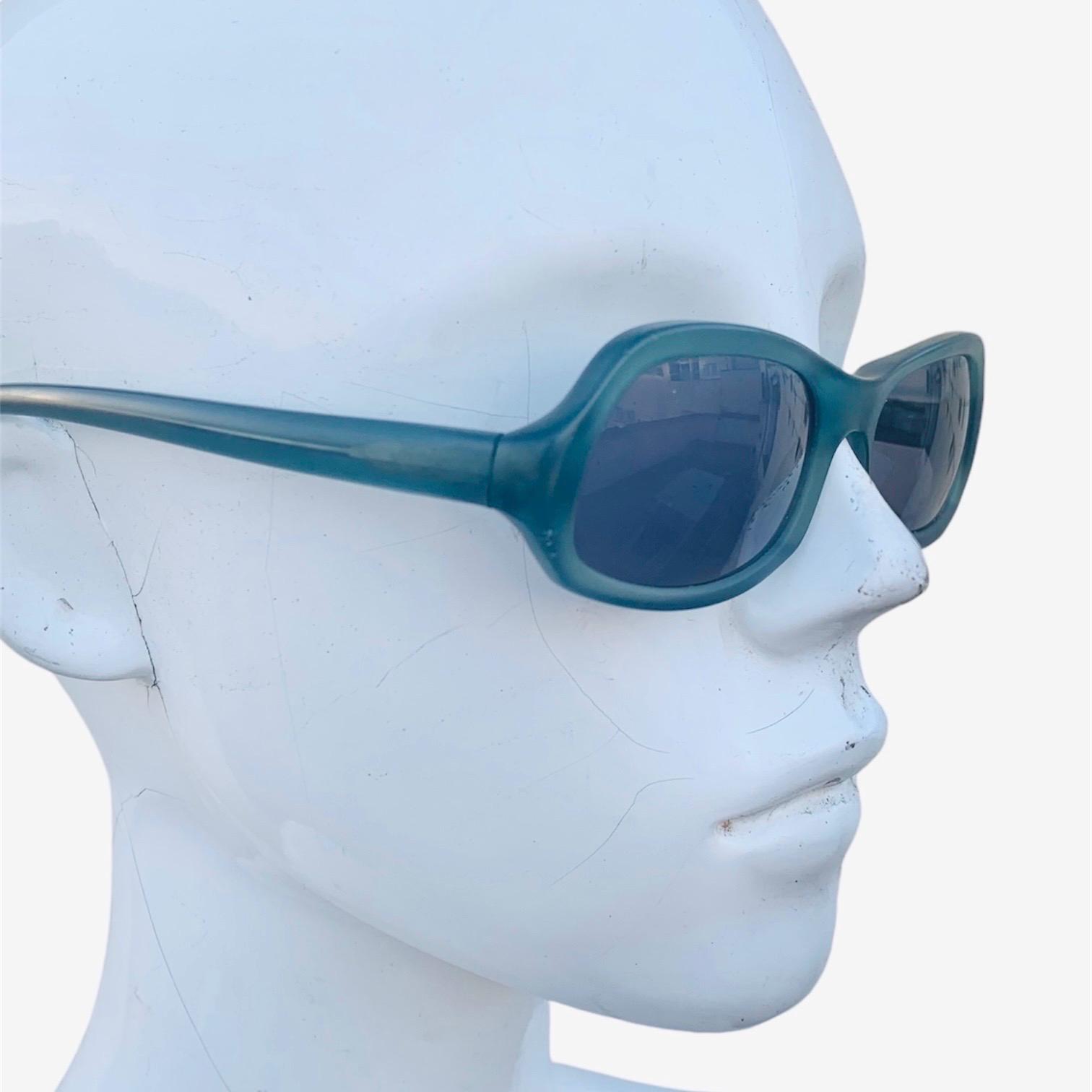 【yudai】PRADA frosted sunglasses Prada SS 2001 Teal Frosted Sunglasses - Etsy