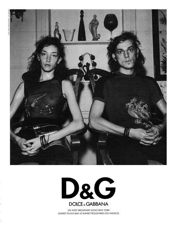 SS 1999 Dolce and Gabbana D&G black sheer mesh an… - image 2