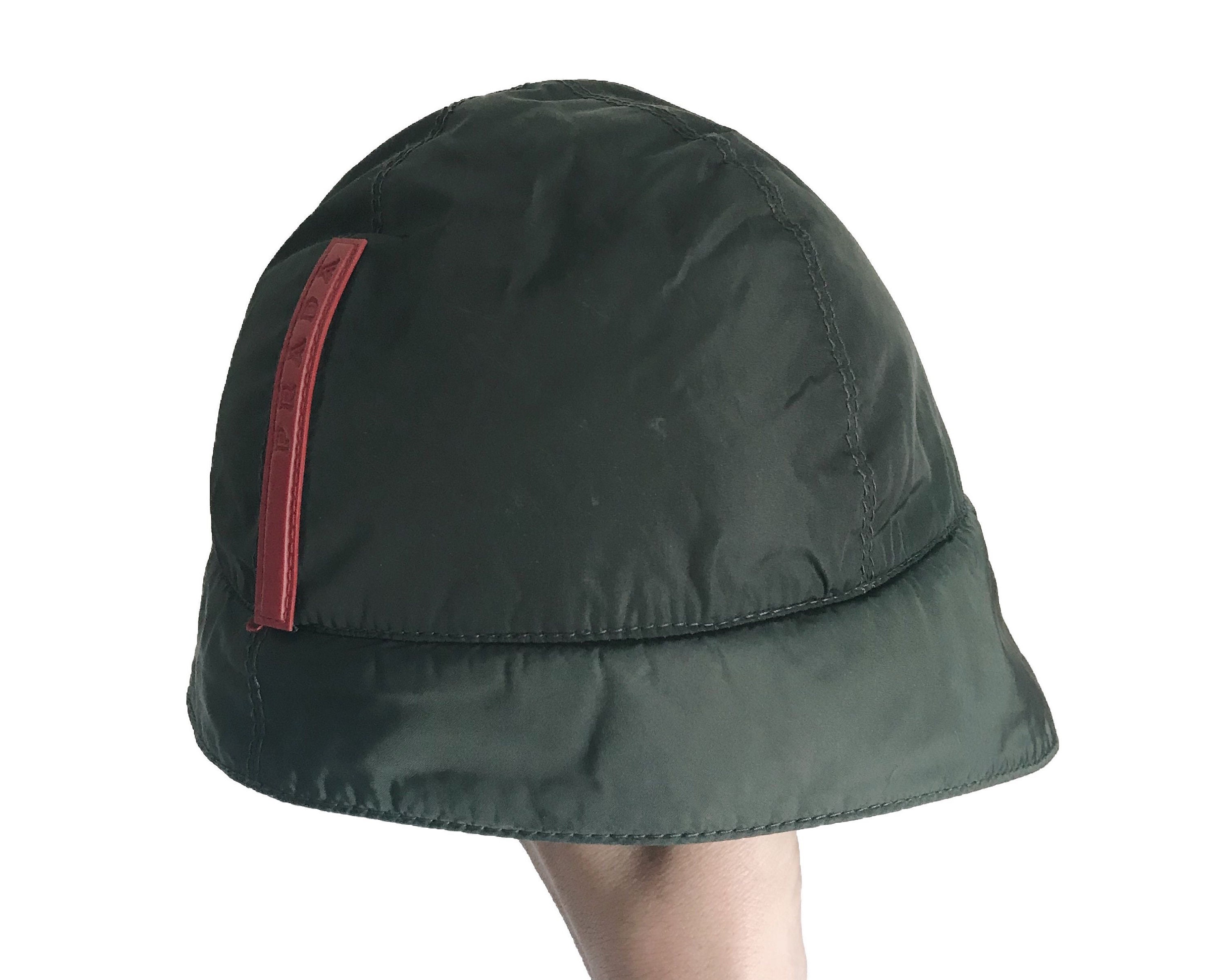 prada nylon rain hat
