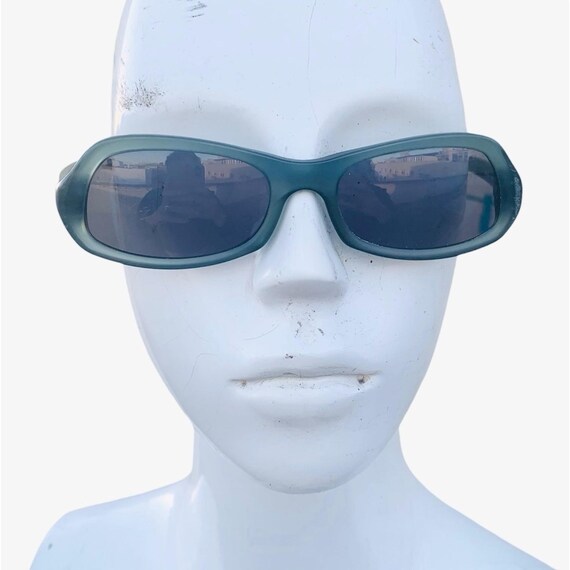 【yudai】PRADA frosted sunglasses Prada SS 2001 Teal Frosted Sunglasses - Etsy