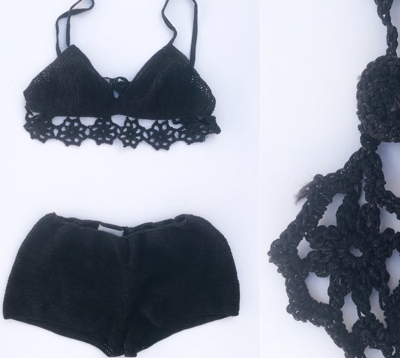 90s crochet bikini set by Marina Spadafora